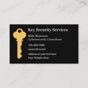 Sjabloon voor cybersecurity-visitekaartje visitekaartje