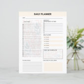 Sjabloon voor dagelijkse planner (Staand voorkant)