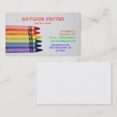 Sjabloon voor dagverzorgingswagens visitekaartje (Voorkant / Achterkant)