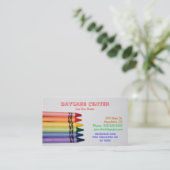 Sjabloon voor dagverzorgingswagens visitekaartje (Staand voorkant)