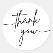 Sjabloon voor 'Dank je wel'-sticker voor kleine be Ronde Sticker (Voorkant)