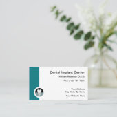 Sjabloon voor de aanwijzing van tandheelkundige im visitekaartje (Staand voorkant)