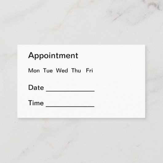 Sjabloon voor de aanwijzing van tandheelkundige im visitekaartje (Achterkant)