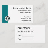 Sjabloon voor de aanwijzing van tandheelkundige im visitekaartje (Voorkant / Achterkant)