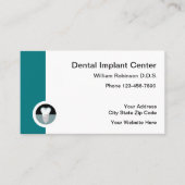 Sjabloon voor de aanwijzing van tandheelkundige im visitekaartje (Voorkant)