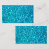 sjabloon voor de coole blauwe kaart voor de fotogr visitekaartje (Voorkant / Achterkant)