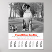 sjabloon voor de verkoop van honden poster (Voorkant)