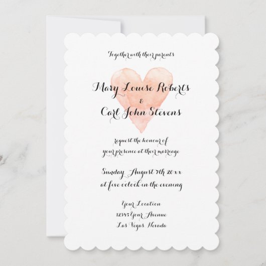 Sjabloon voor de waterverf van Coral Kaart (Voorkant)