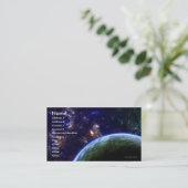 Sjabloon voor Deep Space Formation Business Card Visitekaartje (Staand voorkant)