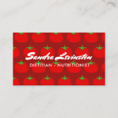 Sjabloon voor diëtititititische voedingsdeskundige visitekaartje (Voorkant)
