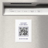 Sjabloon voor digitaal menu met QR-code Magneet (Insitu (Vaatwasser))