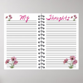 Sjabloon voor digitale planner-invoegtoepassing poster