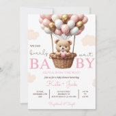 Sjabloon voor digitale uitnodiging voor babyshower (Voorkant)