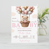 Sjabloon voor digitale uitnodiging voor babyshower (Staand voorkant)