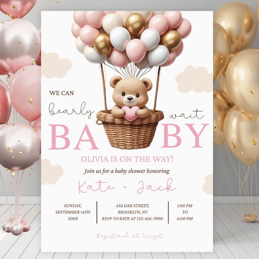Sjabloon voor digitale uitnodiging voor babyshower