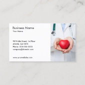 Sjabloon voor dokter- en hartkaartjes visitekaartje (Voorkant)