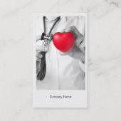 Sjabloon voor dokter- en hartkaartjes visitekaartje (Voorkant)