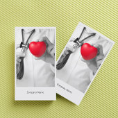 Sjabloon voor dokter- en hartkaartjes visitekaartje