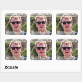 Sjabloon voor Donatie Bookplate Vierkante Sticker (Vel)