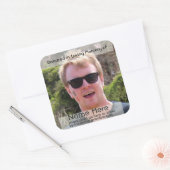 Sjabloon voor Donatie Bookplate Vierkante Sticker (Envelop)