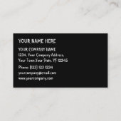 Sjabloon voor Dragon-visitekaartje Visitekaartje (Achterkant)