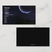 Sjabloon voor Dream Business Card van Astronaut Visitekaartje (Voorkant / Achterkant)