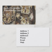 Sjabloon voor eekhoorn visitekaartje (Voorkant / Achterkant)