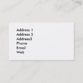 Sjabloon voor eekhoorn visitekaartje (Achterkant)