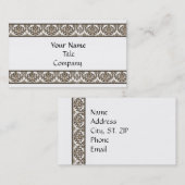 Sjabloon voor een externe Damasekaart Visitekaartje (Voorkant / Achterkant)