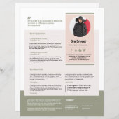 Sjabloon voor één vel luidspreker (Voorkant / Achterkant)