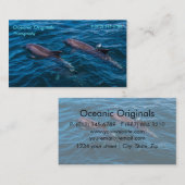 Sjabloon voor een zakelijke kaart met flessendolfi visitekaartje (Voorkant / Achterkant)