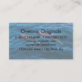 Sjabloon voor een zakelijke kaart met flessendolfi visitekaartje (Achterkant)