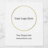 Sjabloon voor elegant merk bedrijfslogo wijn etiket (Enkel label)