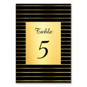 Sjabloon voor elegante zwarte en gouden handgeschr kaart (Achterkant)