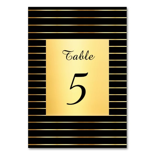 Sjabloon voor elegante zwarte en gouden handgeschr kaart (Voorkant)