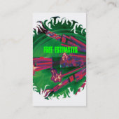 Sjabloon voor elektrische visitekaartjes (Achterkant)