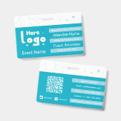 Sjabloon voor evenementenbadge badge (Voor- en achterkant)