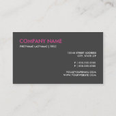 Sjabloon voor externe en professionele visitekaart visitekaartje (Achterkant)