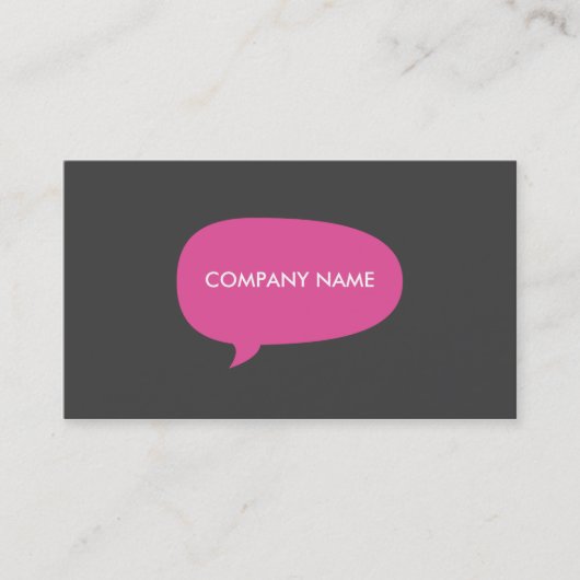 Sjabloon voor externe en professionele visitekaart visitekaartje (Voorkant)