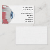 Sjabloon voor eye Doctor Business Card Visitekaartje (Voorkant / Achterkant)