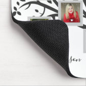 Sjabloon voor familiebomen met fotocollage, gepers muismat (Hoek)