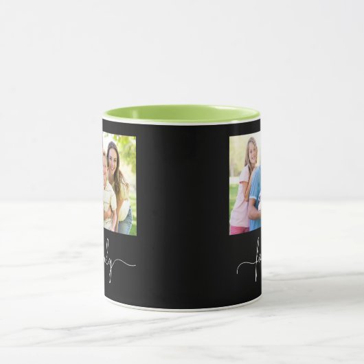 Sjabloon voor familiefoto mok (Midden)