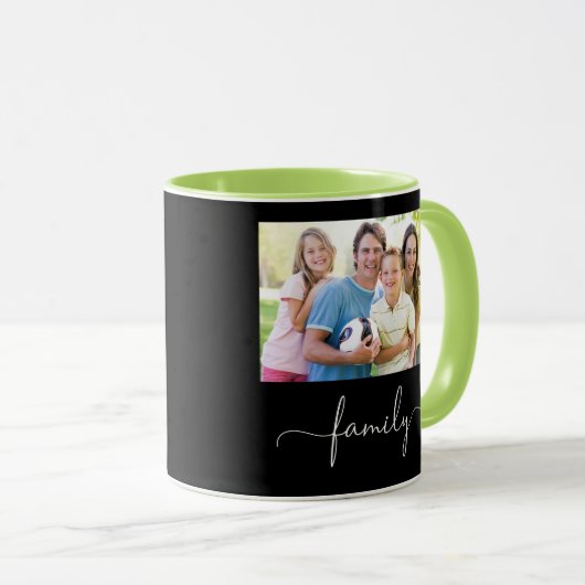 Sjabloon voor familiefoto mok (Voorkant rechts)