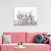 Sjabloon voor familiefoto's 20x16 canvas afdruk (Insitu (Woonkamer))