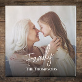 Sjabloon voor familiefoto's gepersonaliseerd magneet