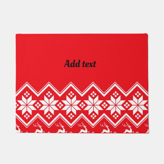 Sjabloon voor feestelijk ontwerp, aanpasbaar deurmat (Voorkant)