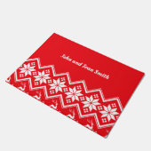 Sjabloon voor feestelijk ontwerp, aanpasbare deur deurmat (Schuin)