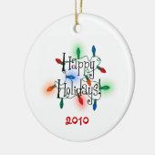 Sjabloon voor feestelijke fotoversiering keramisch ornament (Links)