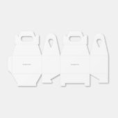 Sjabloon voor Fit Square jouw tekst hier, Whites T Bedankdoosjes (Uitgevouwen)