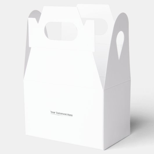 Sjabloon voor Fit Square jouw tekst hier, Whites T Bedankdoosjes (Geopend)